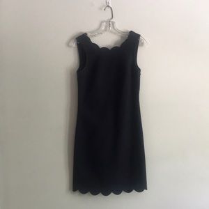 J Crew Scalloped dress - Navy